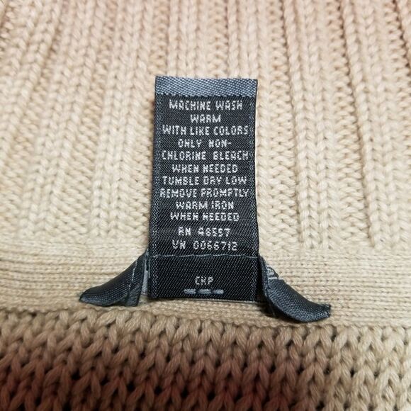 HILLARD and HANSON Tan Zip Up Sweater. SIZE M - Picture 7 of 7